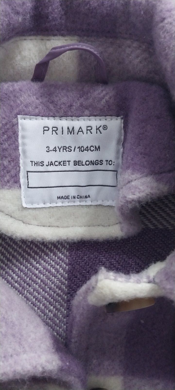 Дитяче пальто-рубашка PRIMARK 3-4 роки