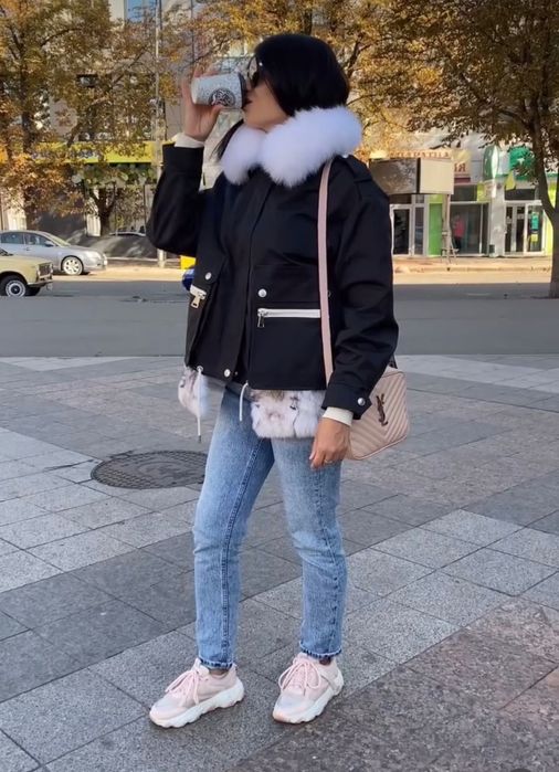 Парка з натурального хутра