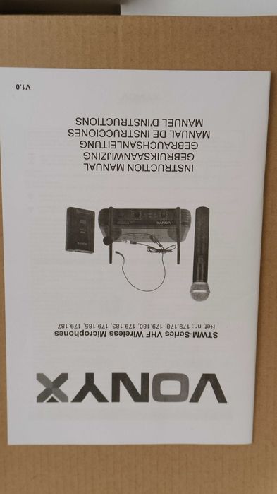 Vonyx STWM712 2x mikrofon bezprzewodowy
