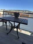 Mesa de jardim em aluminio