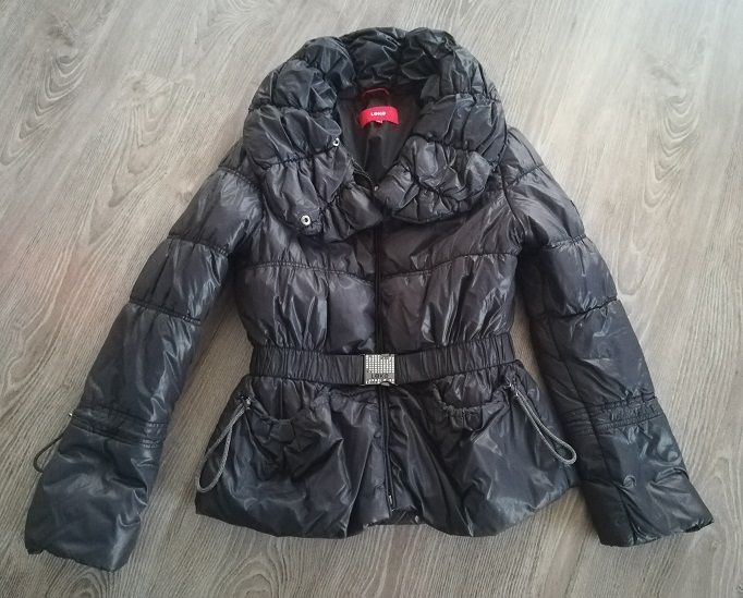 pikowana kurtka damska Leke czarna roz. M - OKAZJA!!