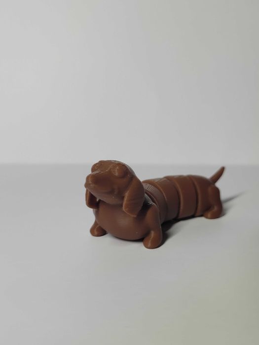 Urocza figurka jamnika 3D  -> 7 cm długości