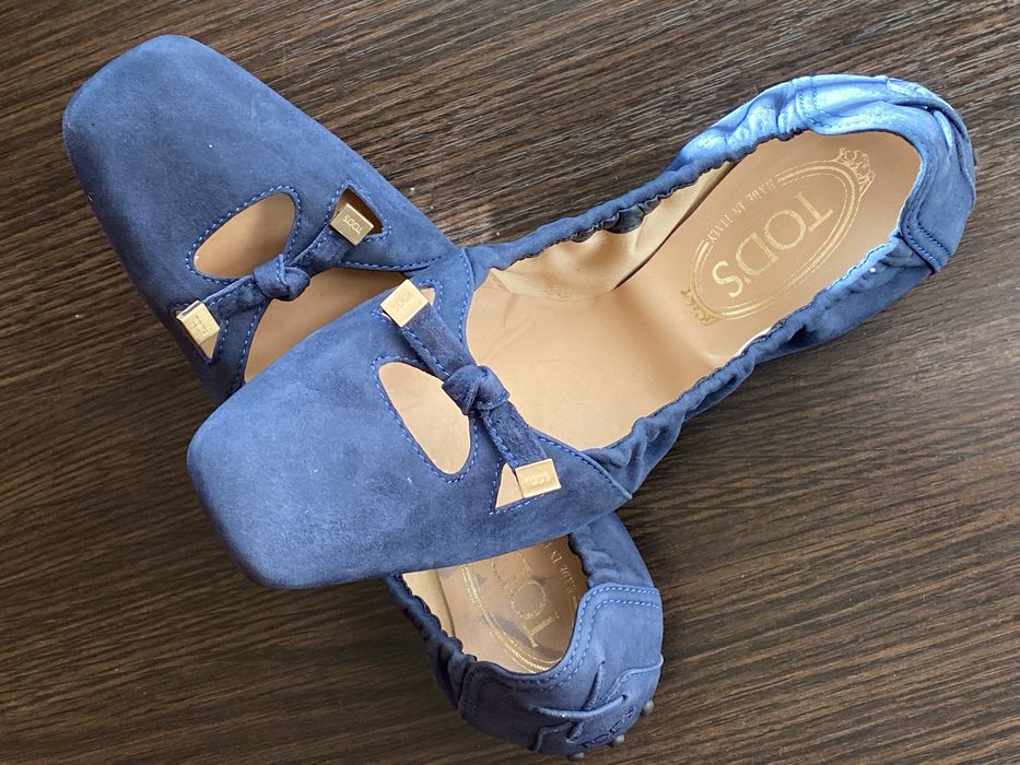 Туфлі Tod’s темно сині жіночі