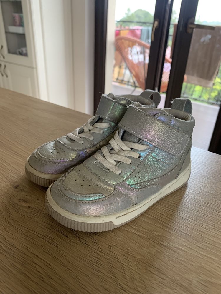 Sneakersy trampki wysokie zara 25 holograficzne buty sportowe