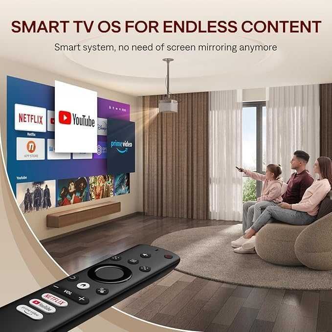 Projektor AURZEN F503 BOOM3 300 WiFi BT FULL HD 1920x1080 HDMI NETFLIX