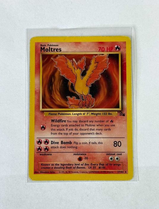 Cartas Originais Pokémon TCG - Edição Fossil