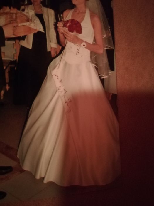 Suknia ślubna, kolor ecru, rozmiar 36/S/8