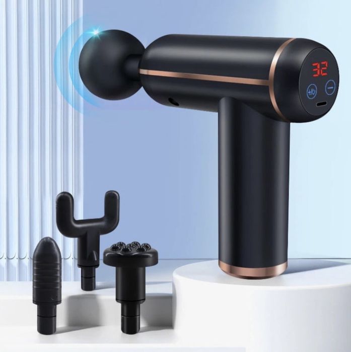 Масажний пістолет EasyFit Impact портативний перкусійний вібромасажер