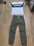 Spodnie 134 H&M T-shirt 134/140 gratis jeansy