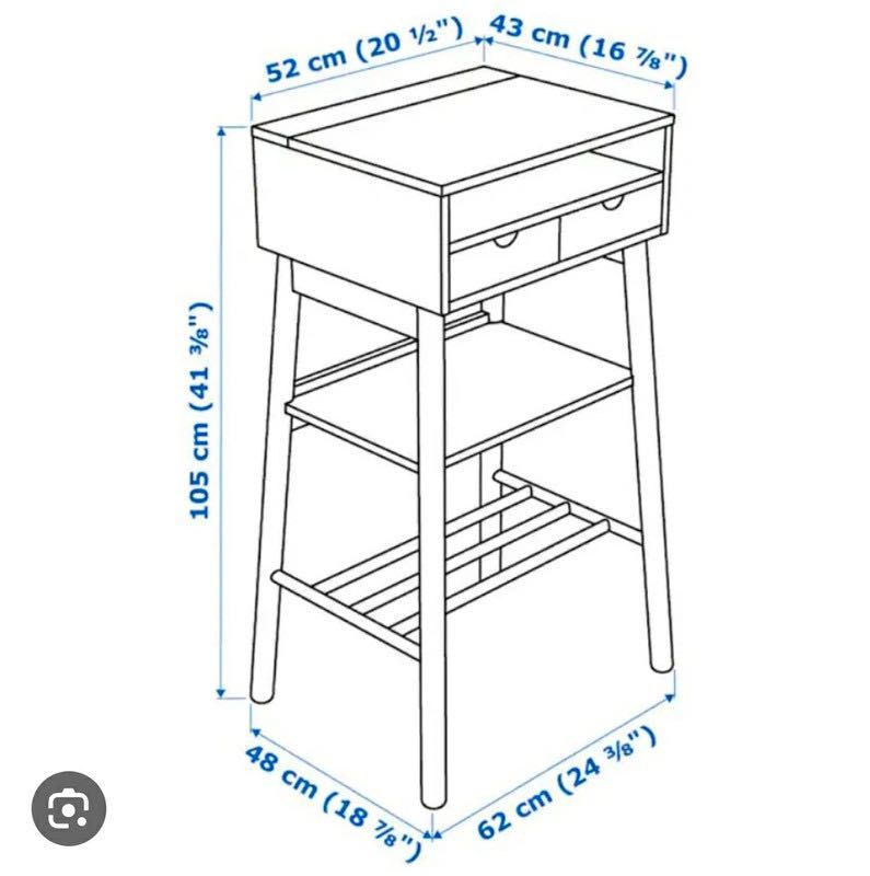 Biurko wysokie/toaletka Ikea Knotten