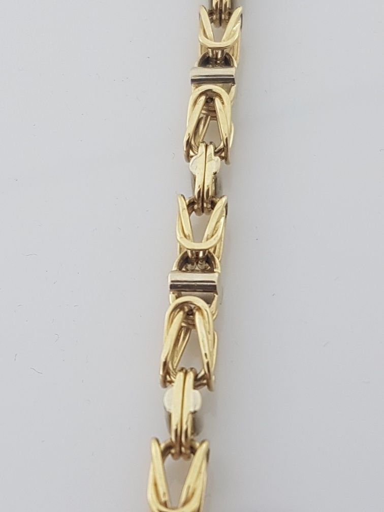 Złoty łańcuszek męski o splocie Królewskim 14k.Nowy 60,7g/62,5cm(298)