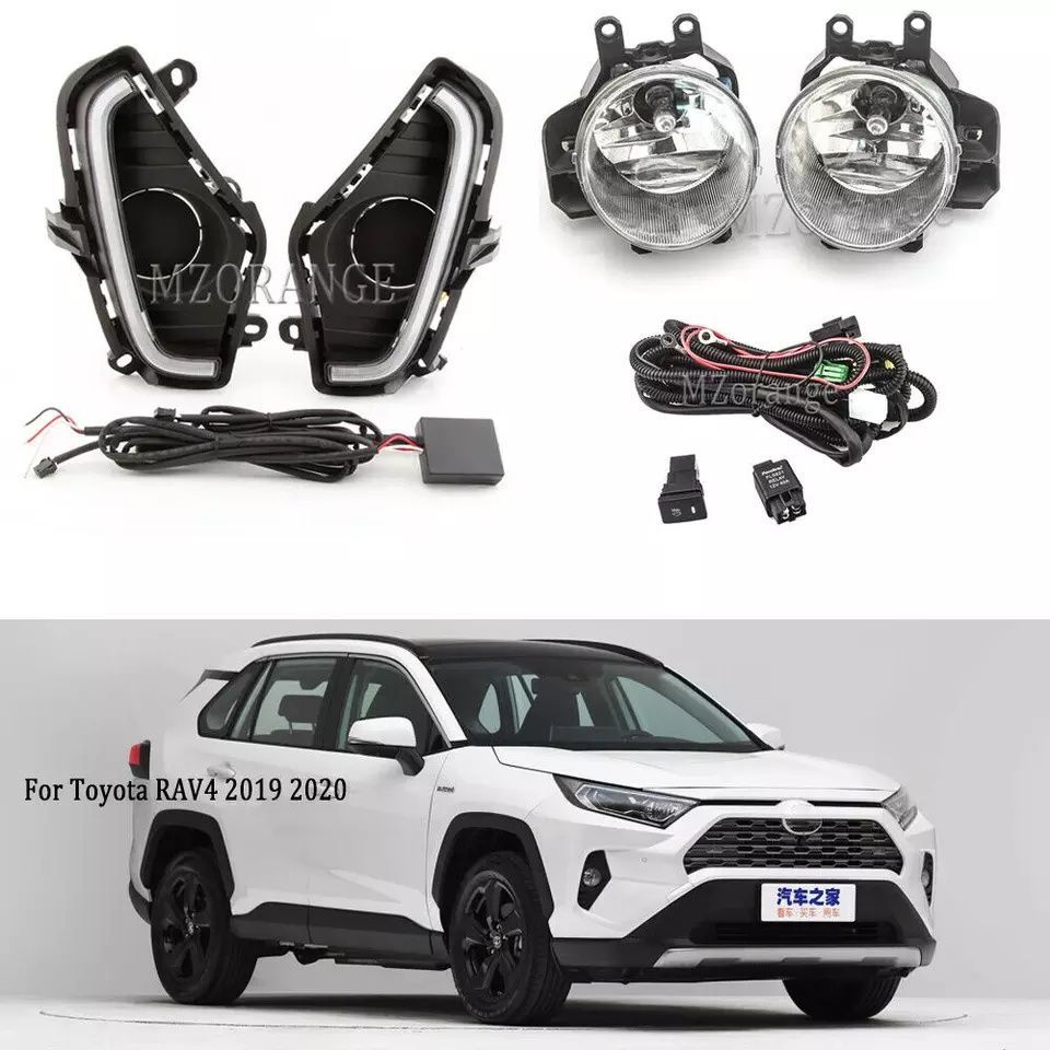 Toyota Rav4 2019 Туманки ДХО Лед DRL. фары Тойота Рав 4