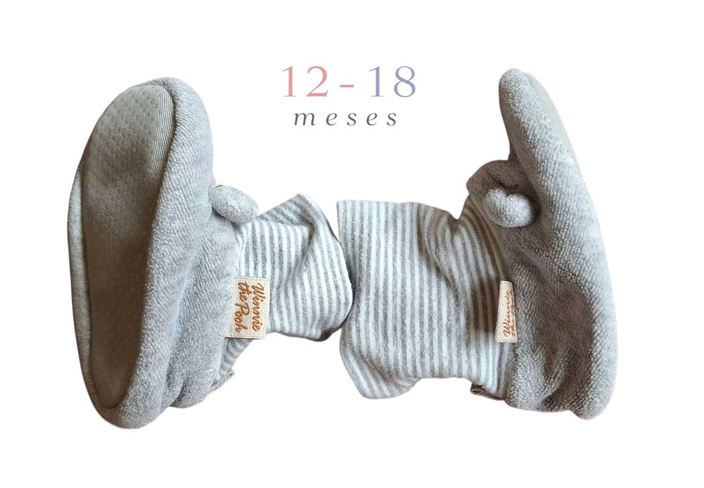 Pantufas Cinzentas Primark 12-18 meses