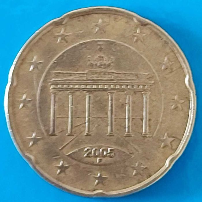 20 Cêntimos de 2005 Letra F,  da Alemanha