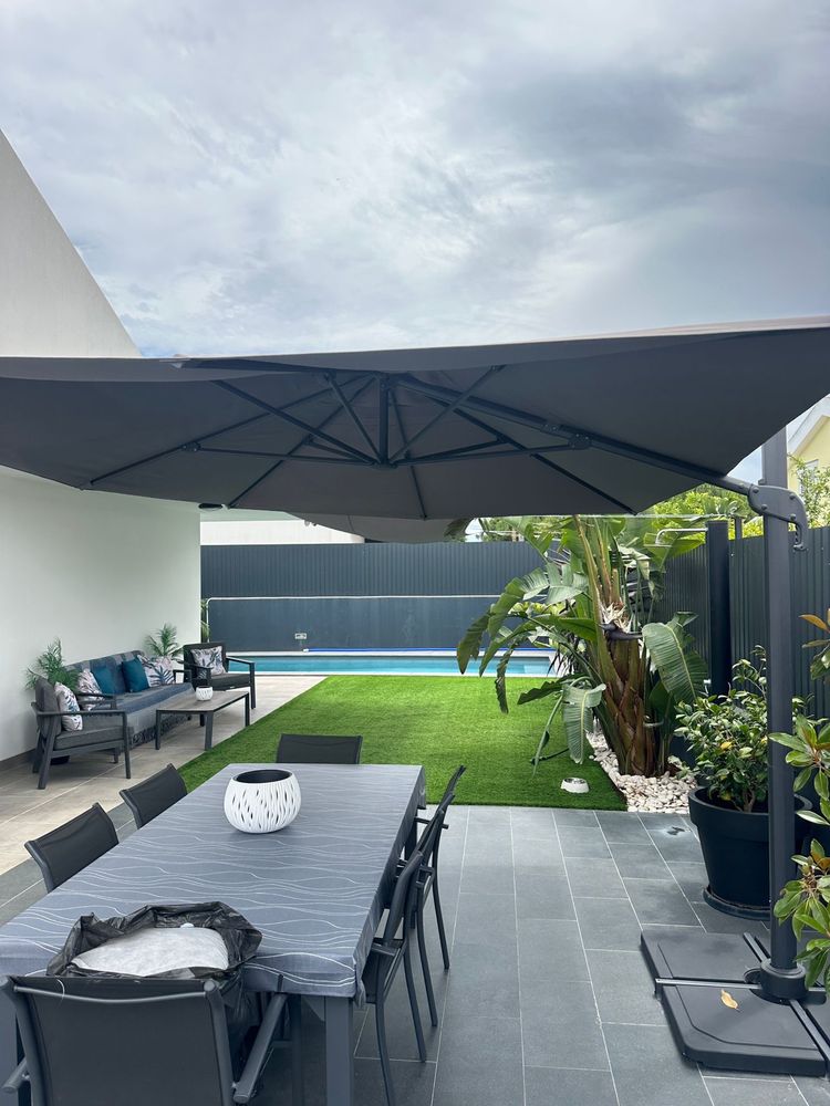 Guarda Sol Aluminio Antracite 4x3m - NOVO