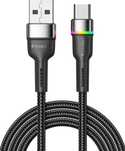Kabel szybkiego ładowania USB-A-USB-C 2M z oświetleniem led kod 2442