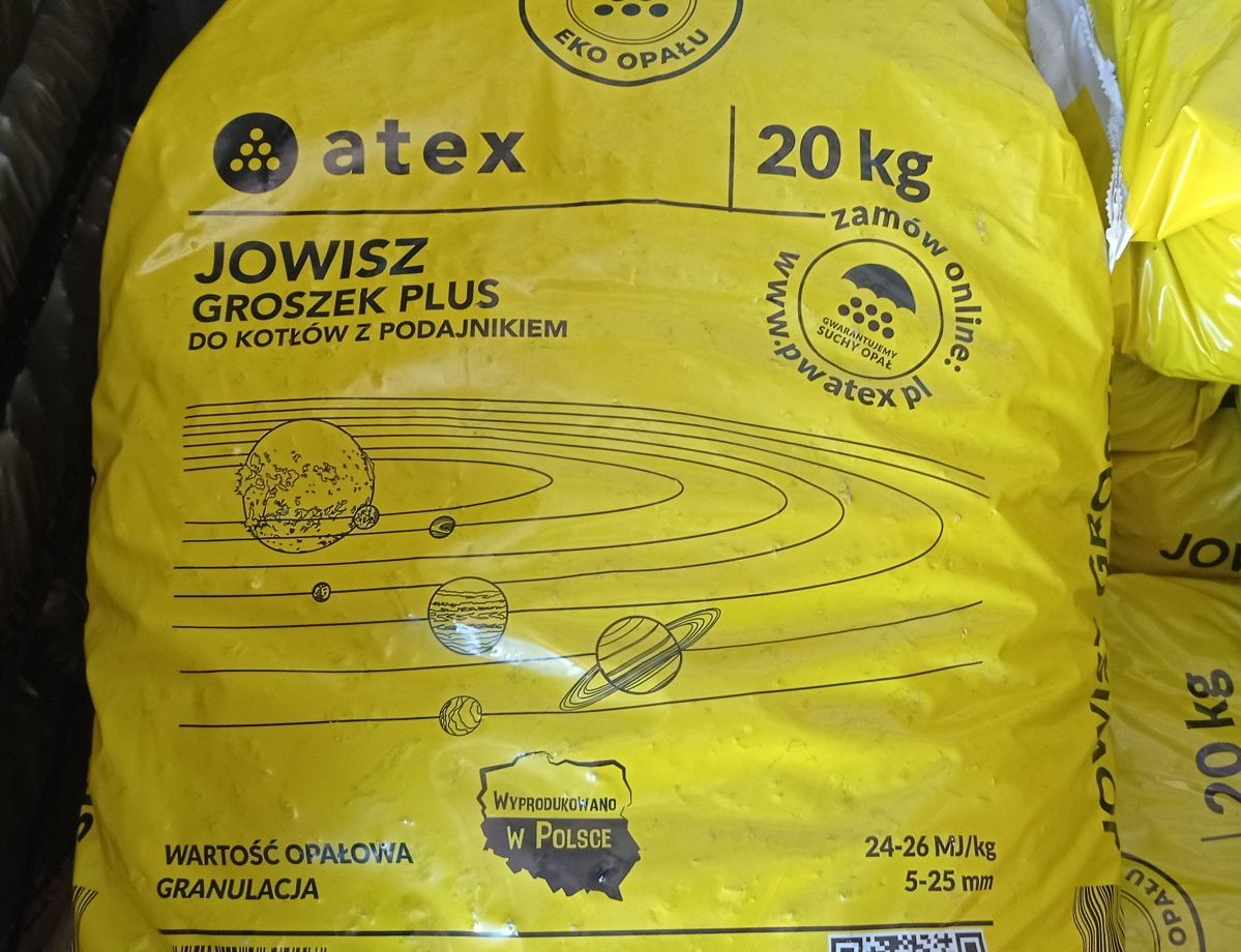 24-26MJ Ekogroszek JOWISZ ATEX węgiel orzech pellet