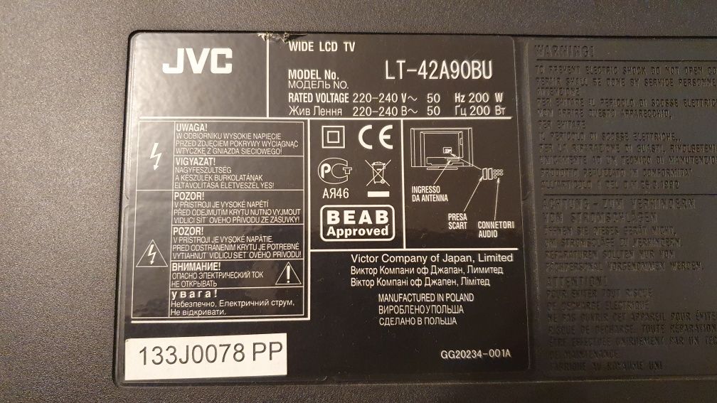 Telewizor JVC Wide LCD tv