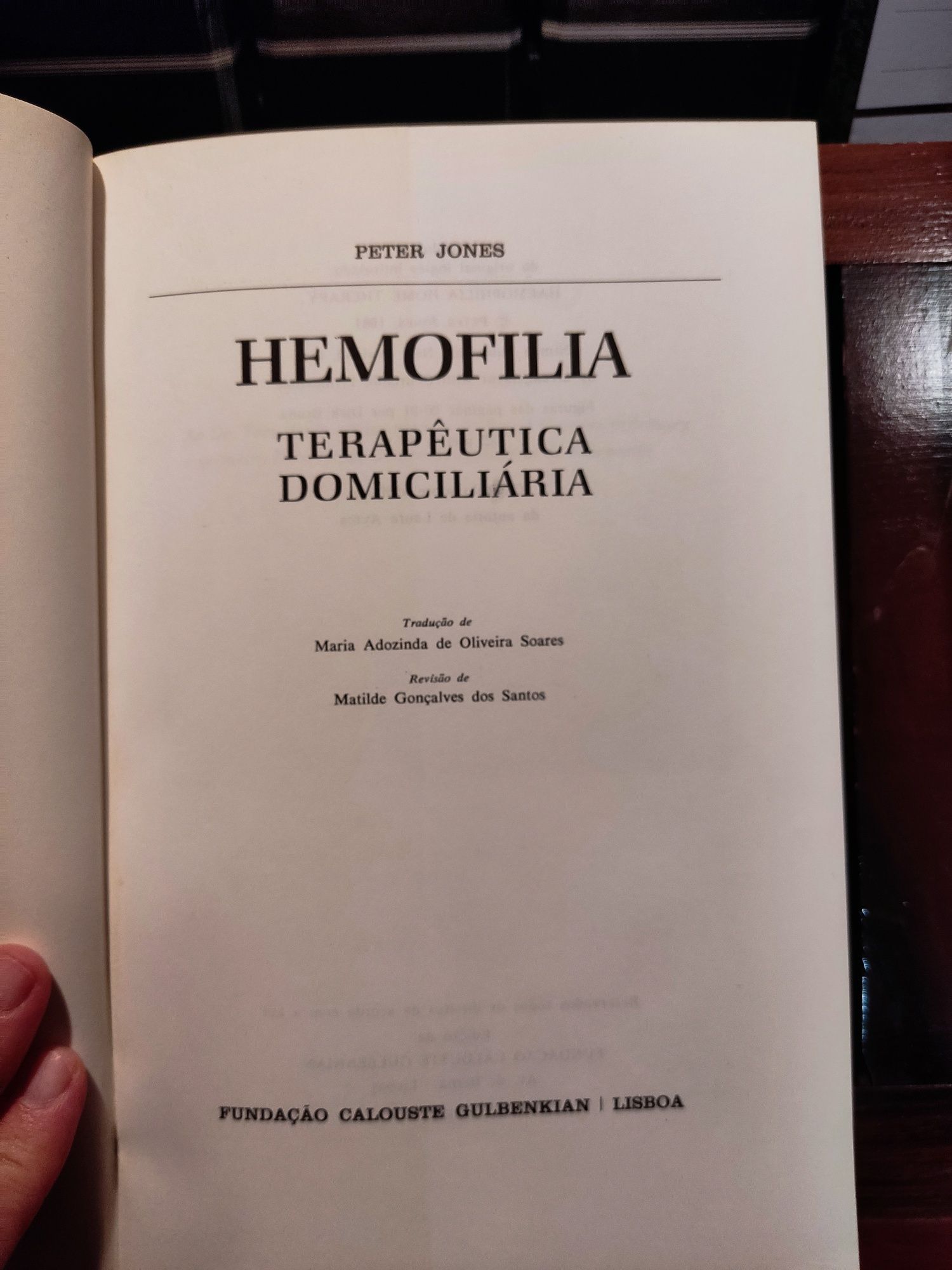 Livro Hemofilia - terapêutica domiciliária