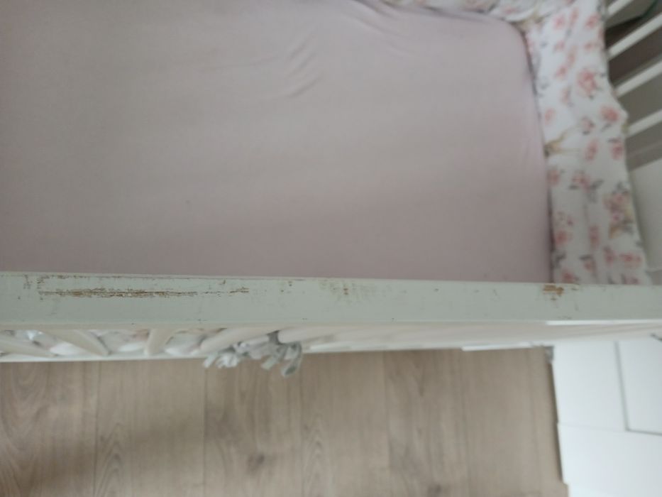 Łóżeczko dziecięce Klupś 120×60 , materac Hilding