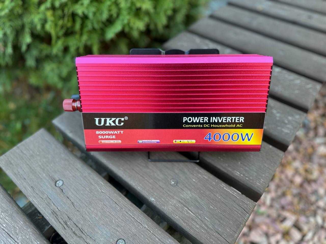 Преобразователь инвертор 12v 220v 4000W плавный запуск. Пиковая 8000W