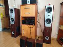 Głośniki m-audio +amplituner yamaha