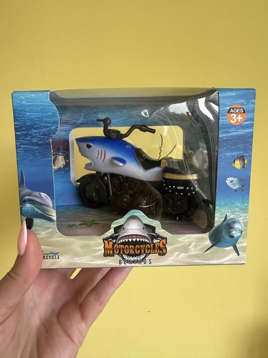 Акула-мотоцикл іграшка дитяча