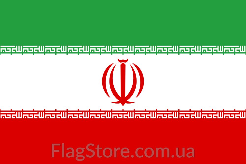 Иранский  флаг Ирана 150х90 см, іранський прапор Ірану, Flag of Iran