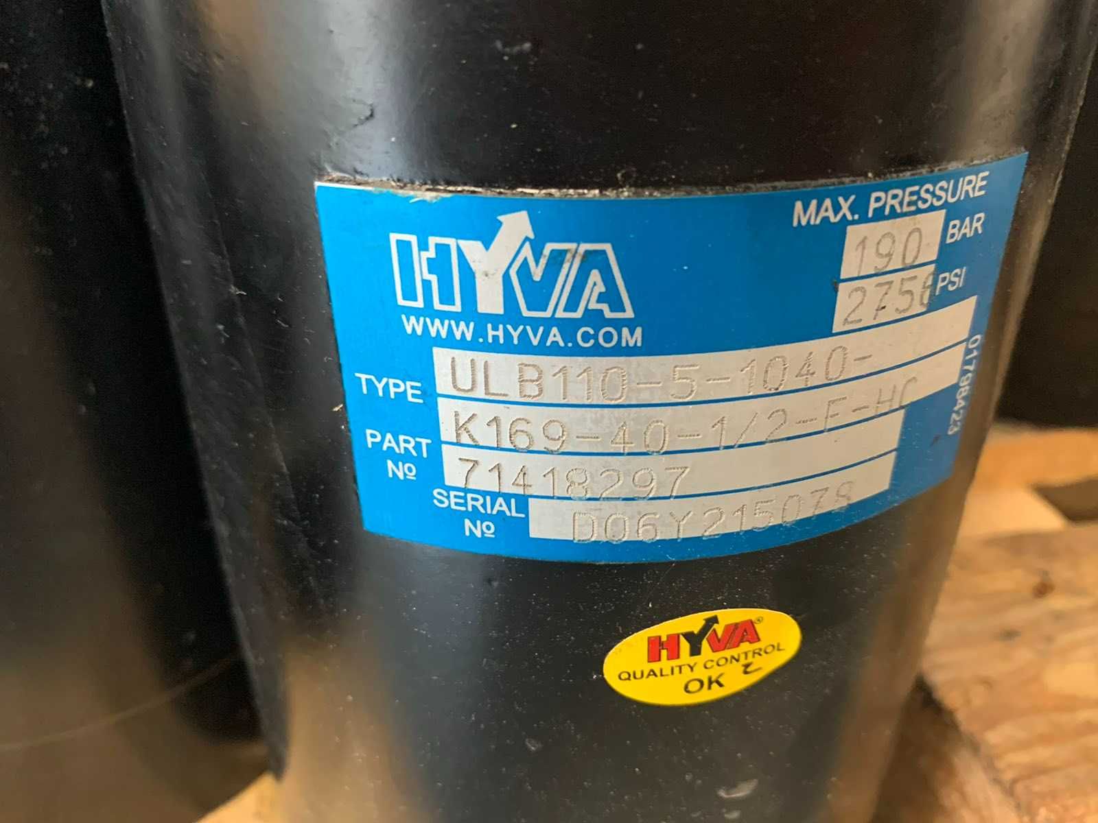 Гідроциліндр підйому кузова HYVA ULB 110-5-1040