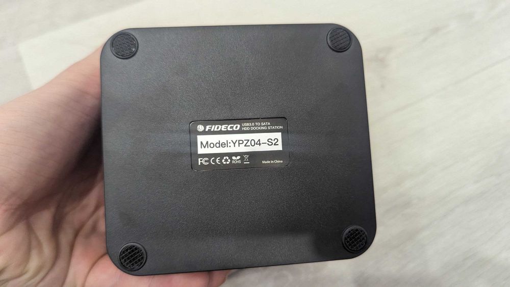 Док станція FIDECO для двох накоплювачів SSD/HDD 2.5"/3.5" SATA USB3.0