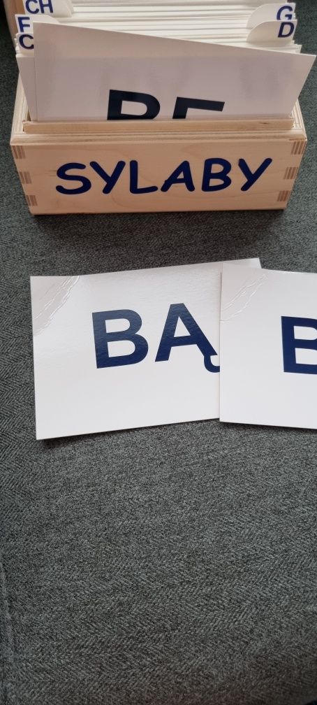 Sylaby, karty logopedyczne