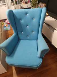 Fotel uszak kolor niebieski