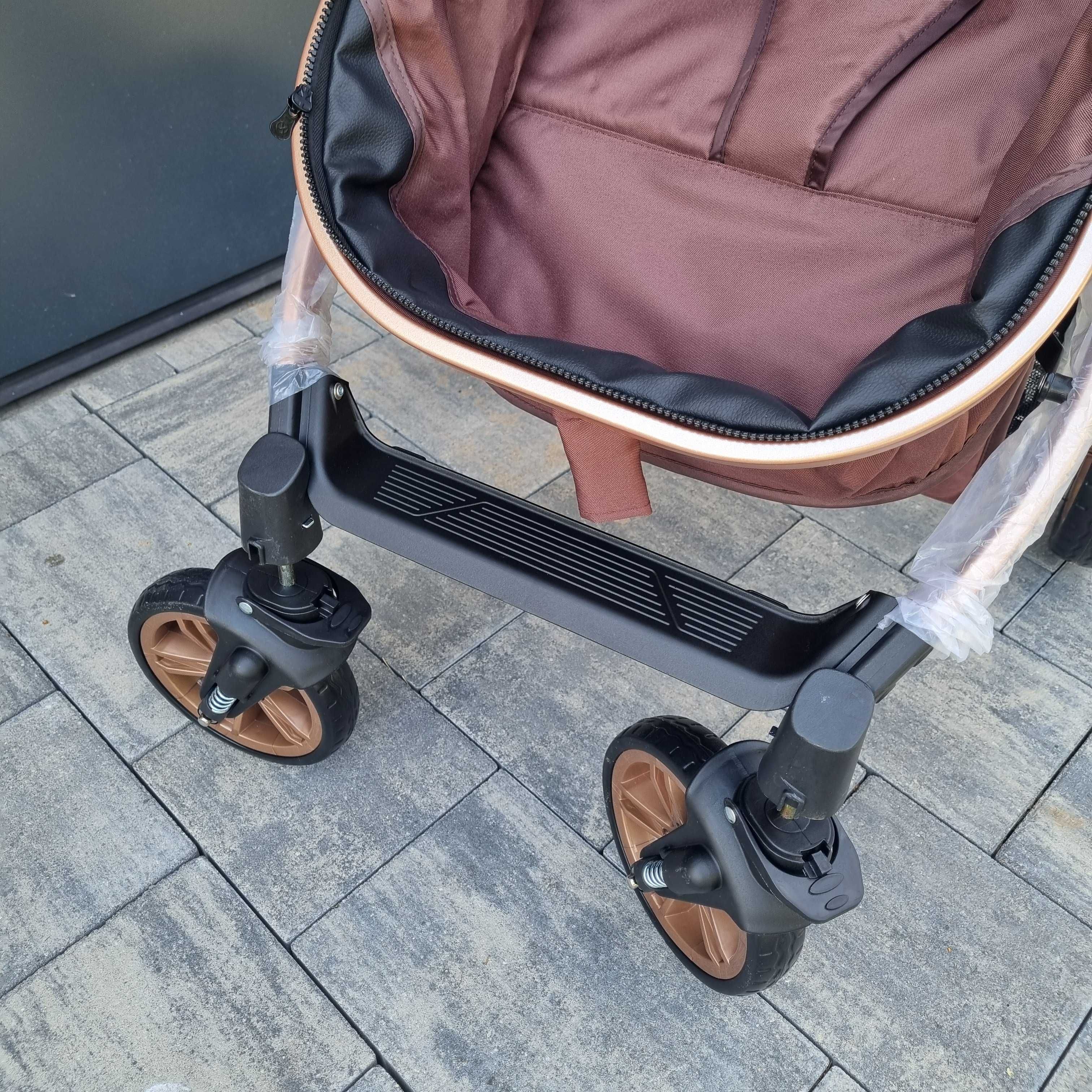 Wózek  Głęboki plus Spacerówka 2 w 1 Spacerowy + Gondola