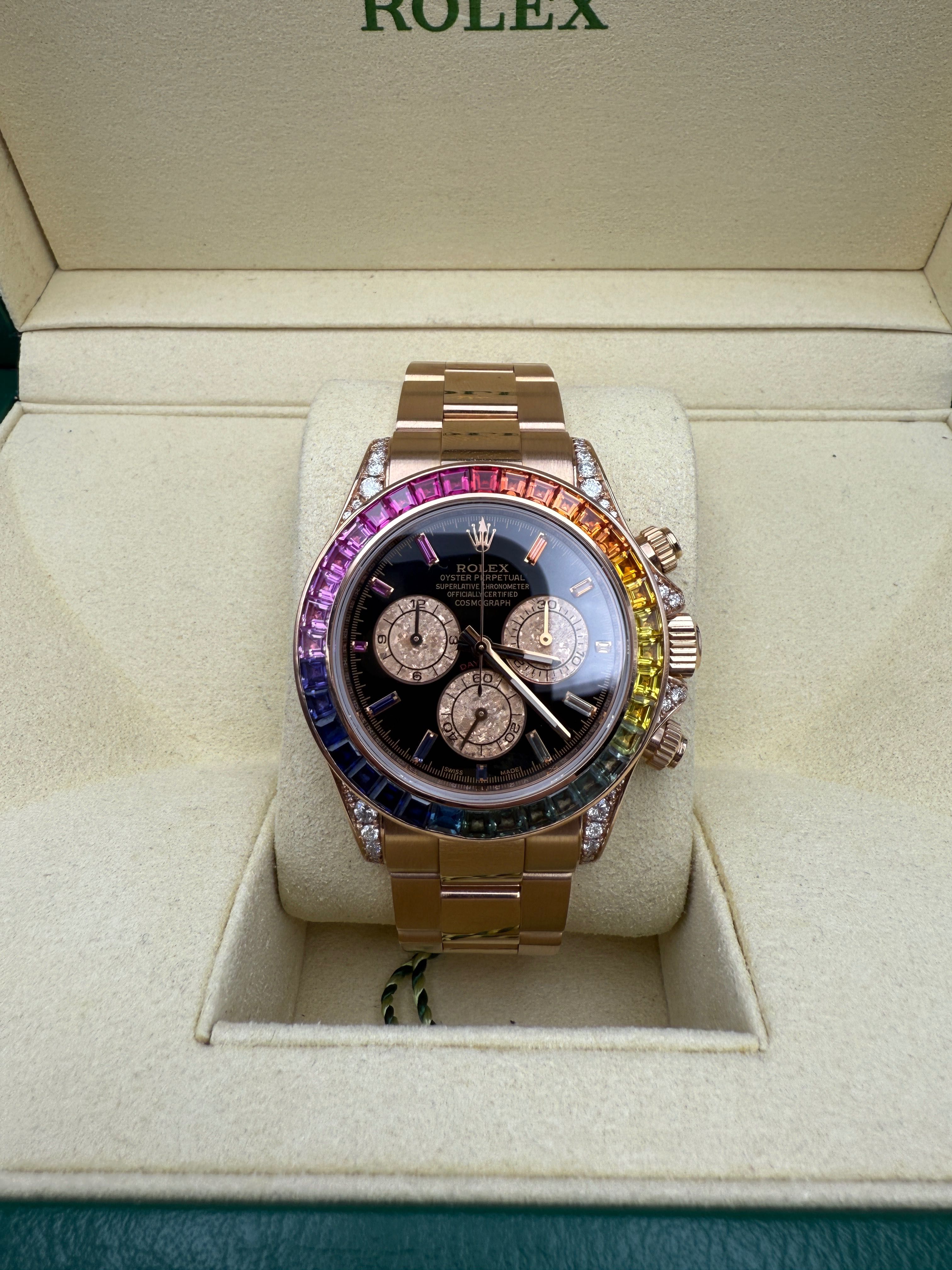 Rolex Daytona rainbow custom full set re.116505