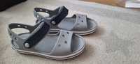 CROCS r. 31/32 sandaly siwe szare nowe J1