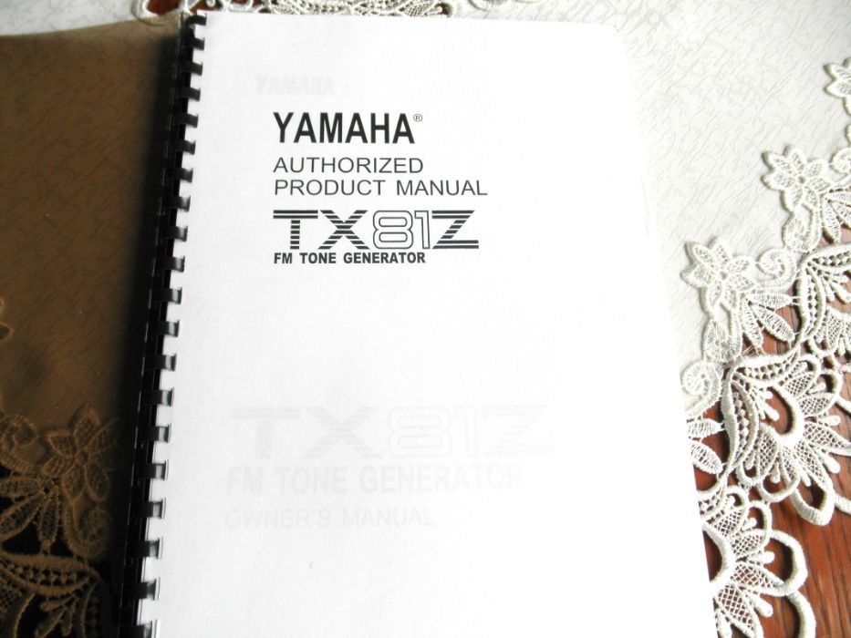Instrukcja obsługi YAMAHA TX81Z. Owner's Manual.