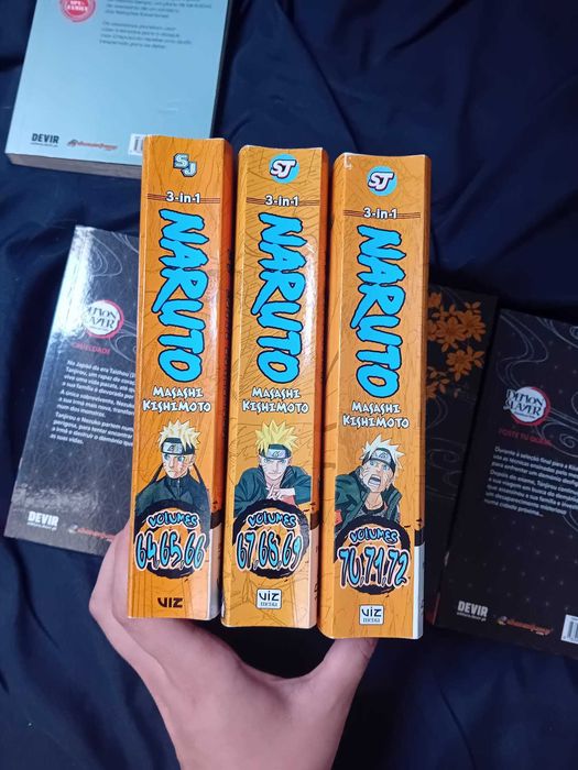 Livros Manga Naruto, Demon Slayer, Kaiju, Kenshi e Spy Family