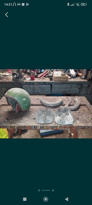 Części rowerowe ROMET ZZR  WSK 125 kask orzech głowice PRL