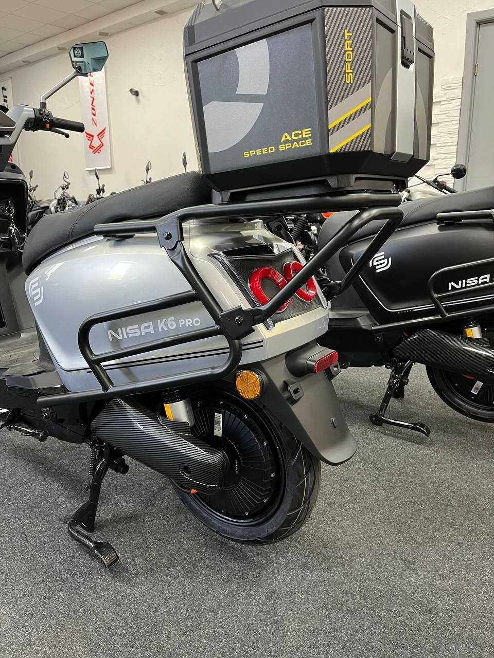 Электроскутер NISA K6 PRO Запас 110км, 2квт