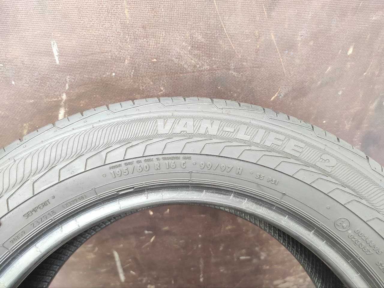 Semperit Van-Life 2 195/60r16c 2шт, 17год, 6,7мм, ЛЕТО из Германии