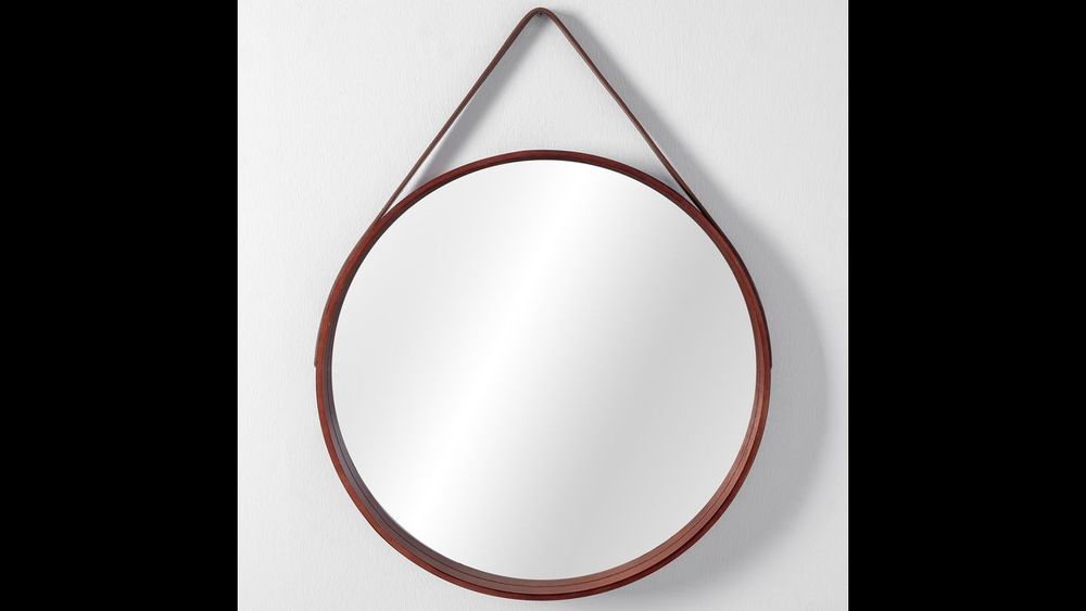 NOWE Lustro loft na pasku 60cm