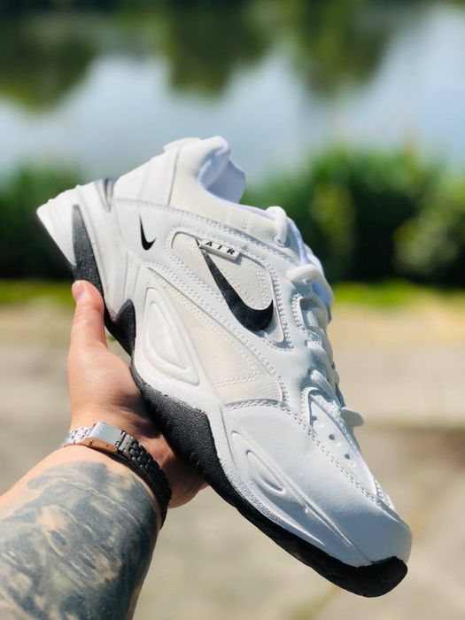 Nike M2K Tekno Monarch white black кроссовки мужские найк монарх