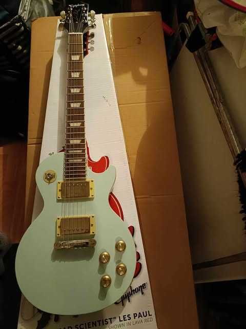 Epiphone Power Plays Les Paul Ice Blue  3/4 - nowa