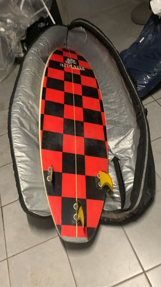 Prancha surf 6 6’’ quilhas e saco FCS