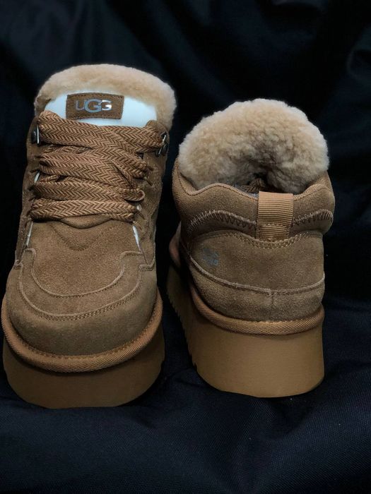 Кросівки UGG lowmel жіночі зимові на хутрі натуральний замш
