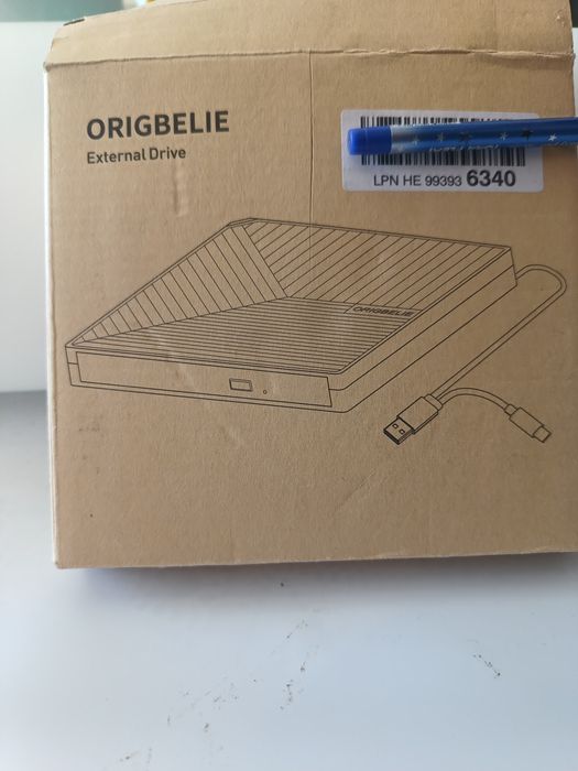 Zewnętrzna nagrywarka Dvd origbelie nowy