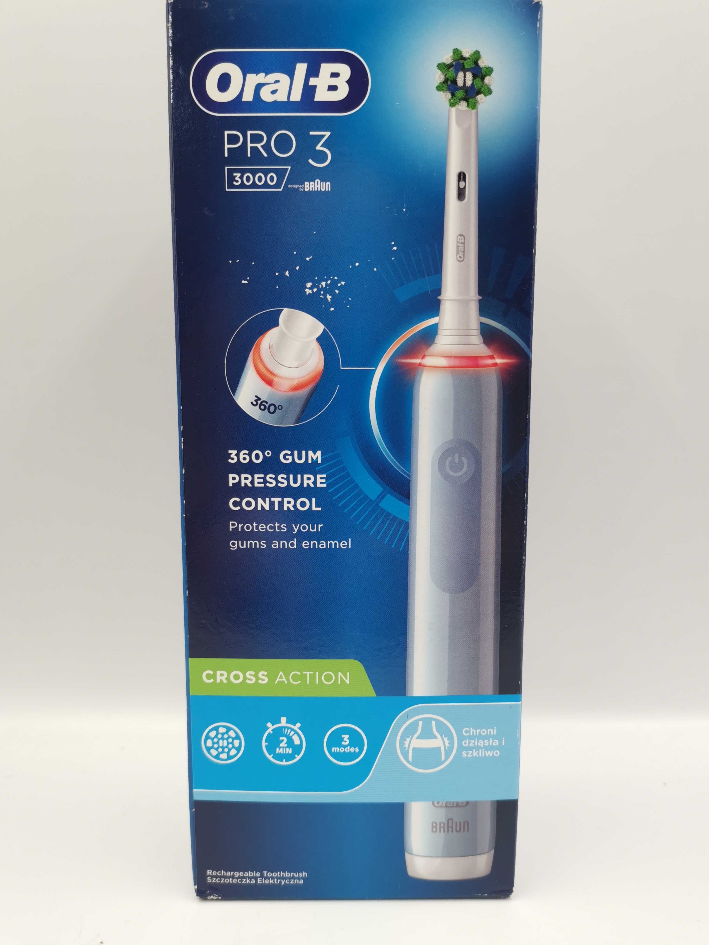 Na Lewara Szczoteczka elektryczna Oral-B Pro 3 3000 Cross Action