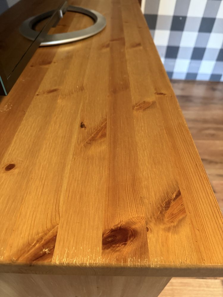 Komoda ikea, blat lite drewno.