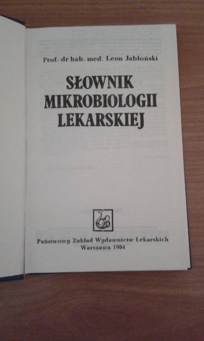 Słownik mikrobiologii lekarskiej - Leon Jabłoński