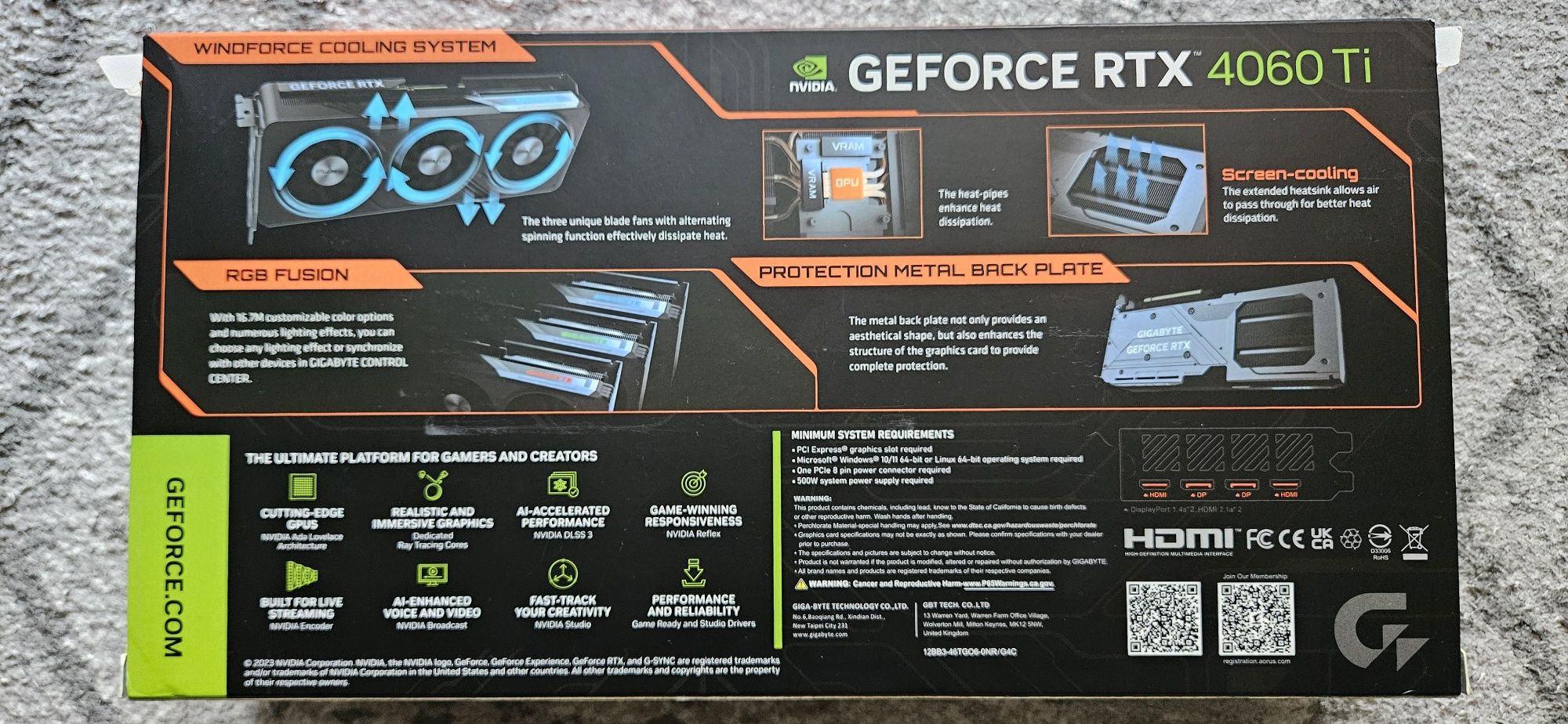Gigabyte RTX 4060ti 16GB OC